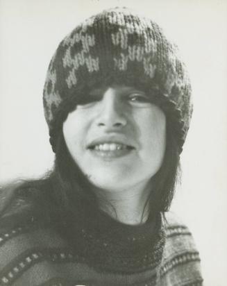 Black and white photograph of Eva Hesse