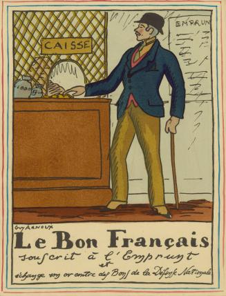 Le Bon Français Souscrit à l'Emprunt et échange son or contre des Bons de la Défense Nationale