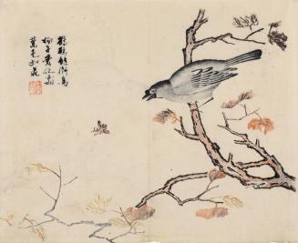Bird on a Branch, from the Mustard Seed Garden Painting Manual