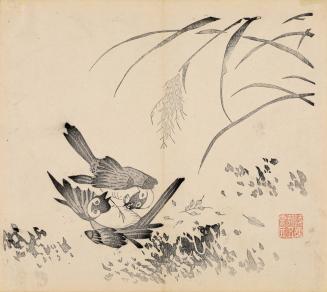 Two Birds, from the Ten Bamboo Studio Calligraphy and Painting Manual