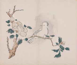 Bird on a Blossoming Branch, from the Ten Bamboo Studio Calligraphy and Painting Manual