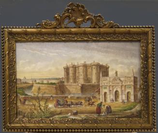 Miniature Portrait of La Bastille et La Porte St. Antoine