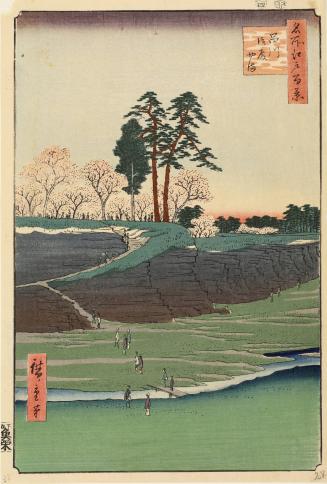 The Gotenyama in Shinagawa (Shinagawa Goten-yama), from the series One Hundred Famous Views of Edo (Meisho Edo hyakkei)