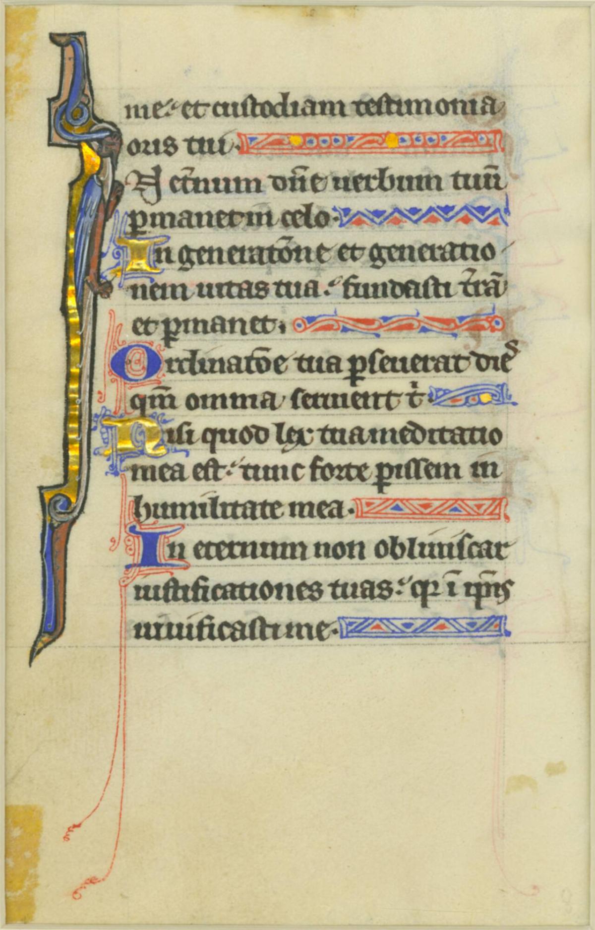 Leaf from a Psalter