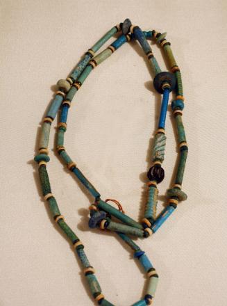 Necklace of Disk-Shaped and Tubular Mummy Beads