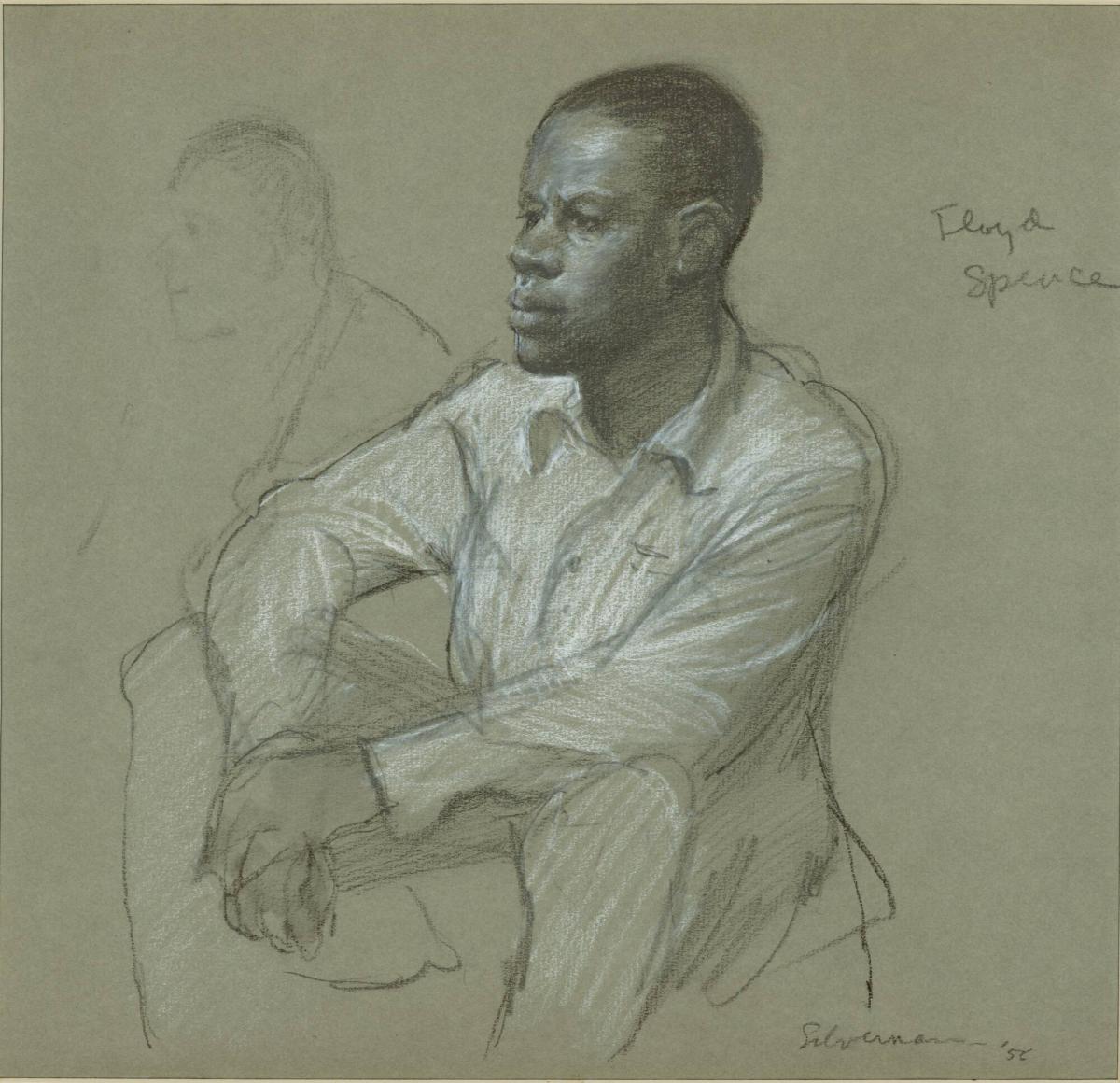 Floyd Spence, Prison Trustee, from a series of drawings documenting the 1956 Montgomery Bus Boycott, Montgomery, AL