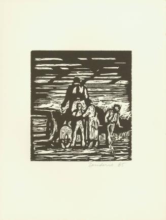 Untitled (Man with Children), from Cobalt Myth Mechanics