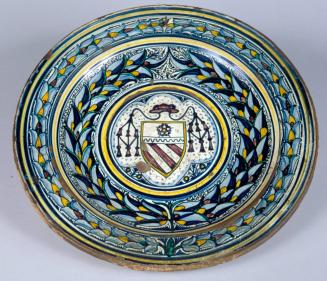 Maiolica Armorial Plate