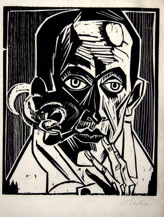 Self-Portrait with Pipe