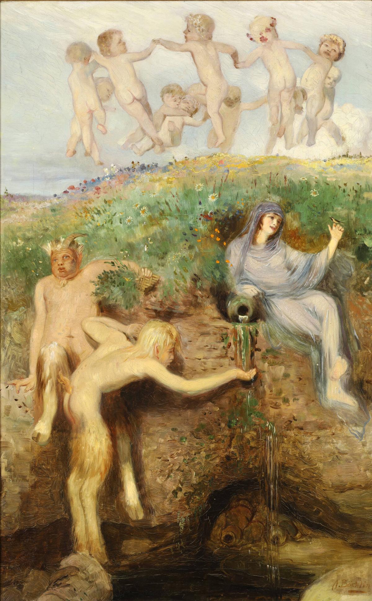 Fauns and Nymph