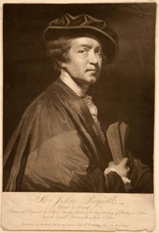 Sir Joshua Reynolds (after the Self Portrait in the Uffizi)