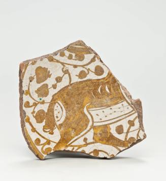 Plate Fragment with Partial Deer Image