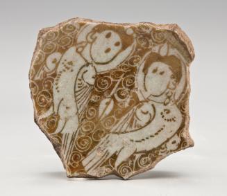Plate Fragment with Composite Human/Bird Figures