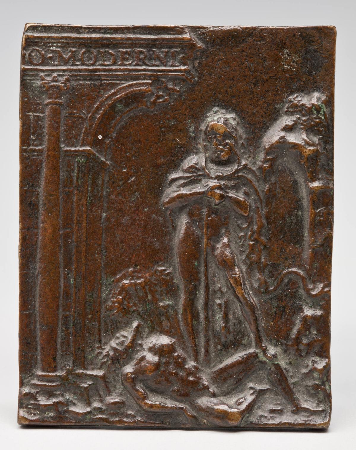 Plaquette depicting Hercules Triumphant over Antaeus