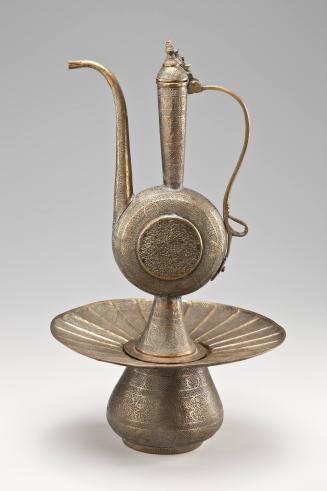 Ewer and Basin with Arabesque Design