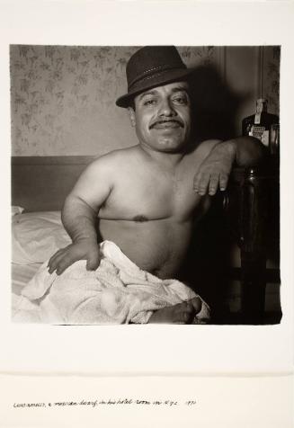 Lauro Morales, a Mexican Dwarf, in his Hotel Room in NYC, from the portfolio A Box of Ten Photographs