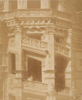 Architectural Study Staircase at Blois