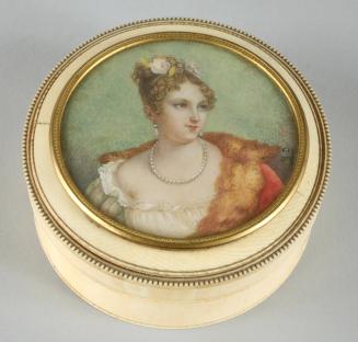 Powder Box with Portrait of Mademoiselle Nellie Mars on the cover