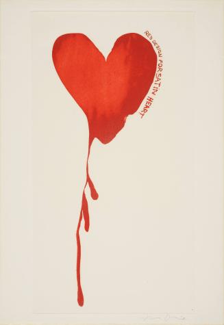 Design for Satin Heart, from The Picture of Dorian Gray