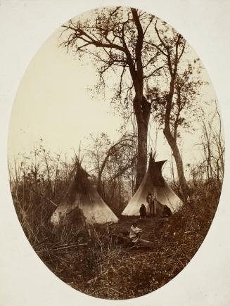 Tepees of the Sioux Indians on Fort Snelling Flats