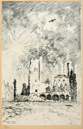 Bombardment, Hotel de Ville, Arras
