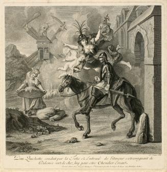 Don Quichotte conduit par la Folie et embrasé de l'amour extravagant de Dulcinée