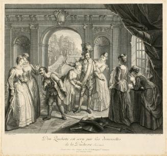 Don Quichotte est servi par les demoiselles de la Duchesse