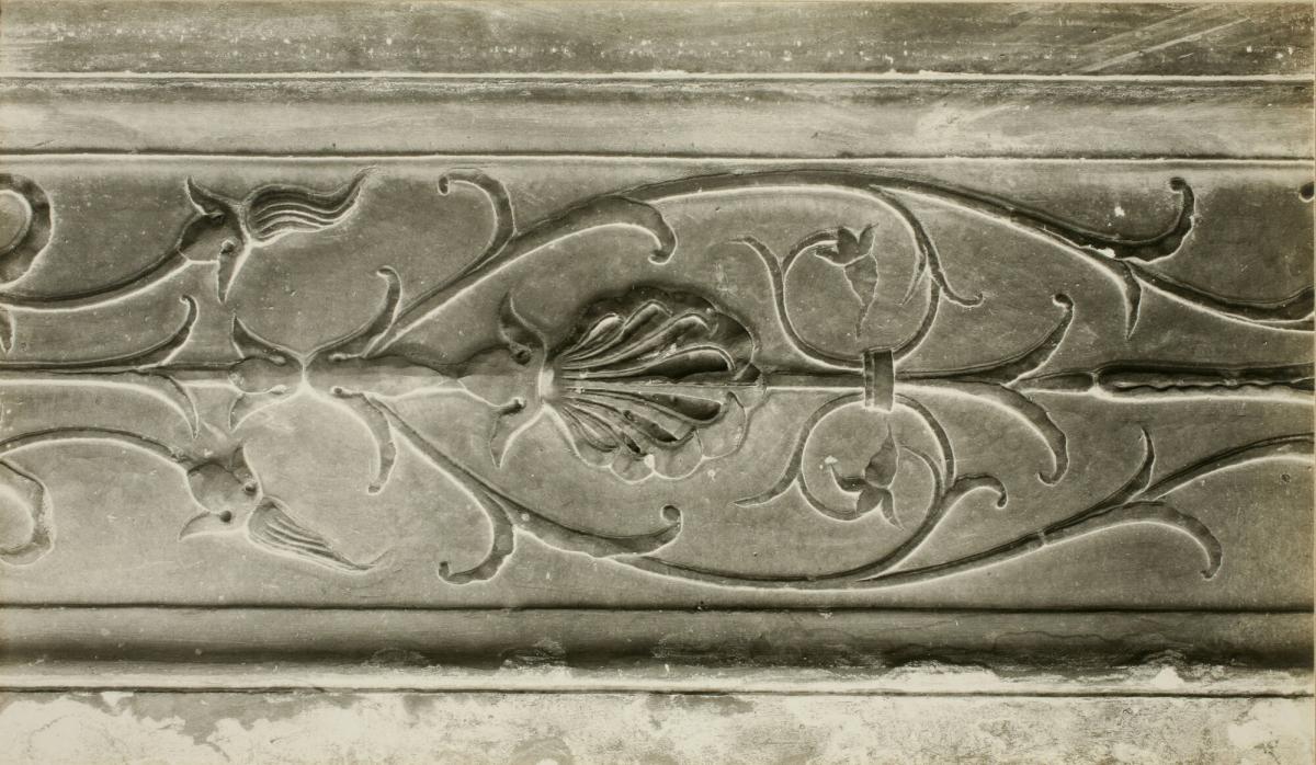 Decorative Carving on the Soffit of the Lintel from the Facade of Santa Maria Novella, Florence, plate 29 from Magdalen Sculptures in Relief ; Studies in the History and Criticism of Sculpture, VI