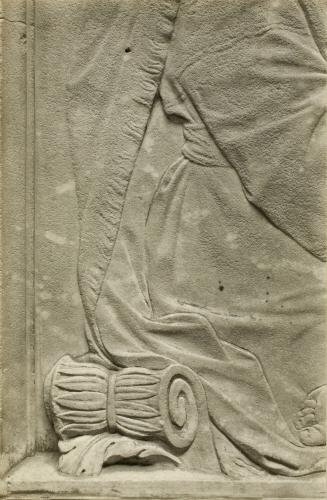 Drapery Detail of Madonna from The Madonna and Child relief, formerly in a Street Shrine on a Panciatichi Family Palace, now in the Bargello, Florence, pl. 20 from Magdalen Sculptures in Relief; Studies in the History and Criticism of Sculpture, VI