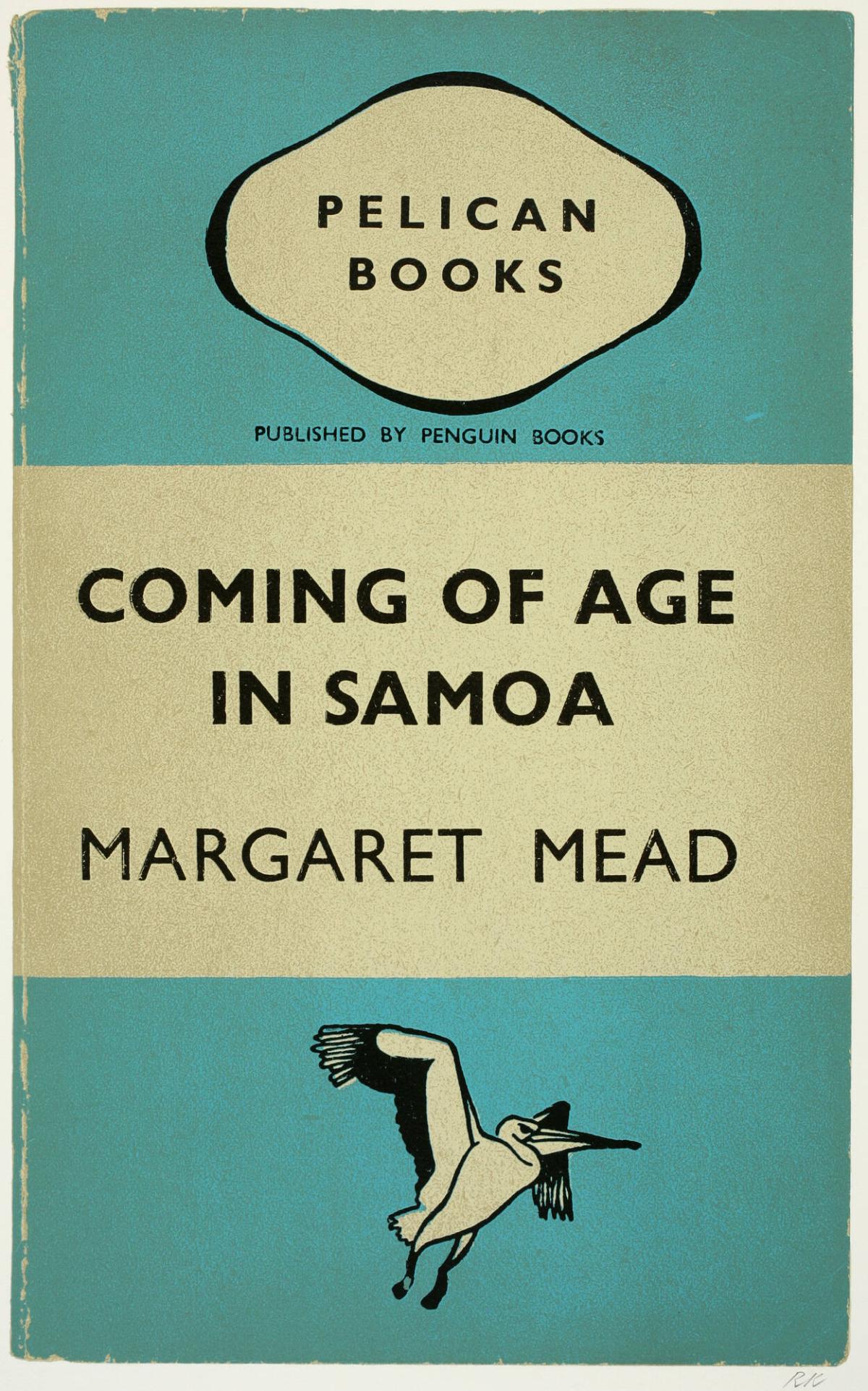 Coming of Age in Samoa, by Margaret Mead, from the portfolio, In Our Time: Covers for a Small Library After the Life for the Most Part