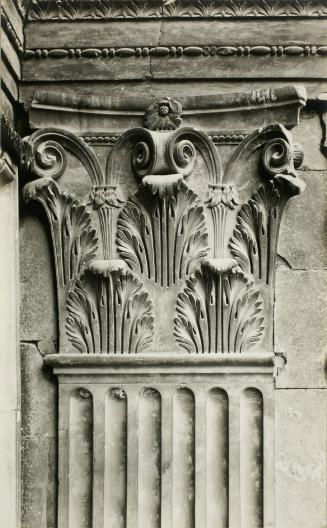 The Capital of a Pilaster to Right of the Door from the Facade of Santa Maria Novella, Florence, plate 31 from Magdalen Sculptures in Relief ; Studies in the History and Criticism of Sculpture, VI