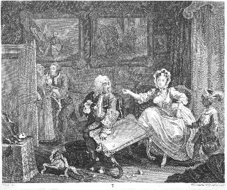 The Harlot's Progress, Plate 2