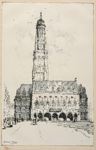 Hotel de Ville, Arras, Before Bombardment