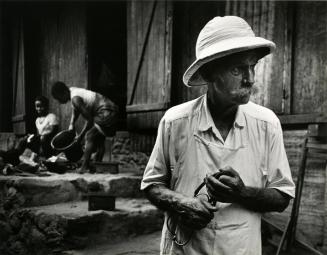 Dr. Albert Schweitzer at the Mission Hospital, French Equatorial Africa, Lambaréné (now Gabon)