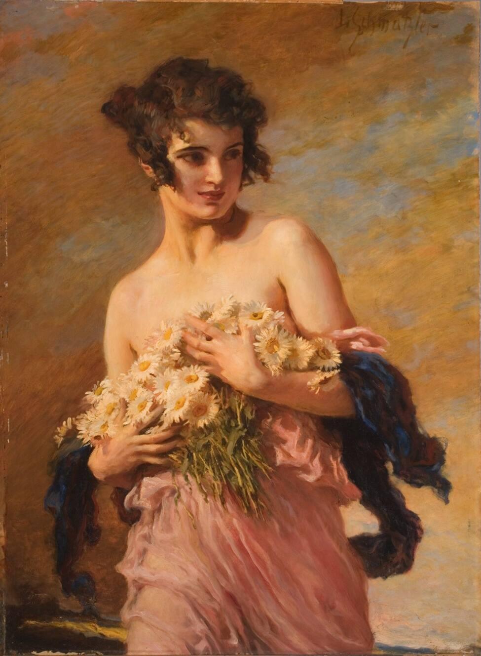 Girl with Flowers