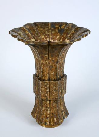 Gold-splash Lotus-form Vase