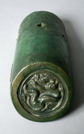 Roof Tile with Dragon Design from an Imperial Temple