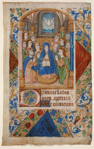 Leaf from a Book of Hours: Hours of the Holy Spirit (Pentecost)