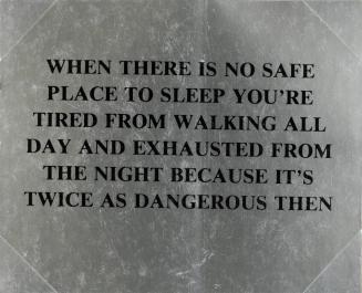 Survival Series: When There Is No Safe Place to Sleep You're Tired from Walking All Day and Exhausted from the Night because It's Twice as Dangerous Then