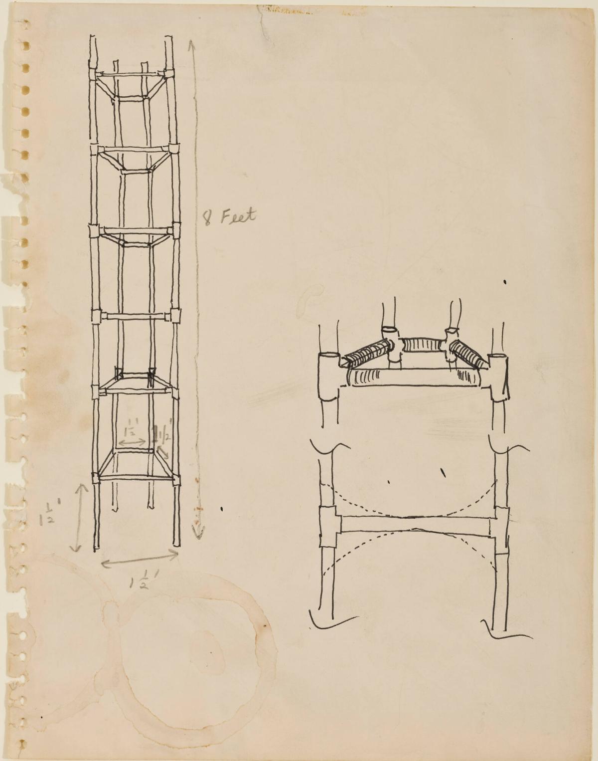 Eva Hesse Drawing