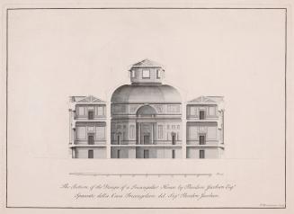 Cross Section for a Triangular House Designed by Theodore Jacobsen