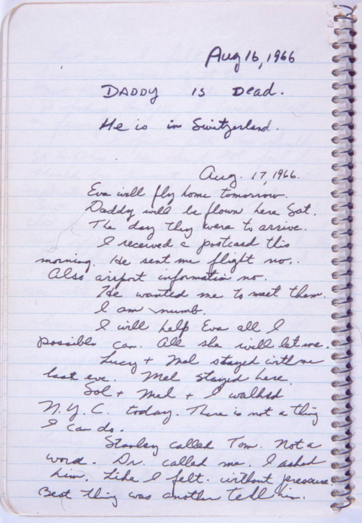 Summer 1966 Diary