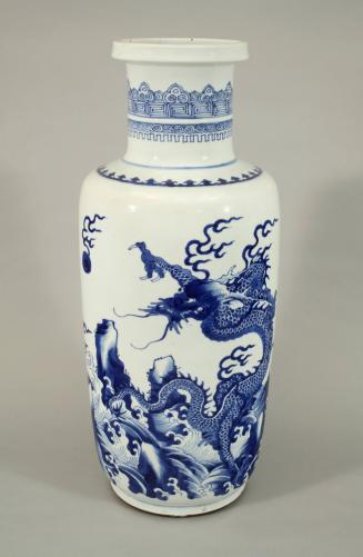 Vase with Dragon and Pearl Motif