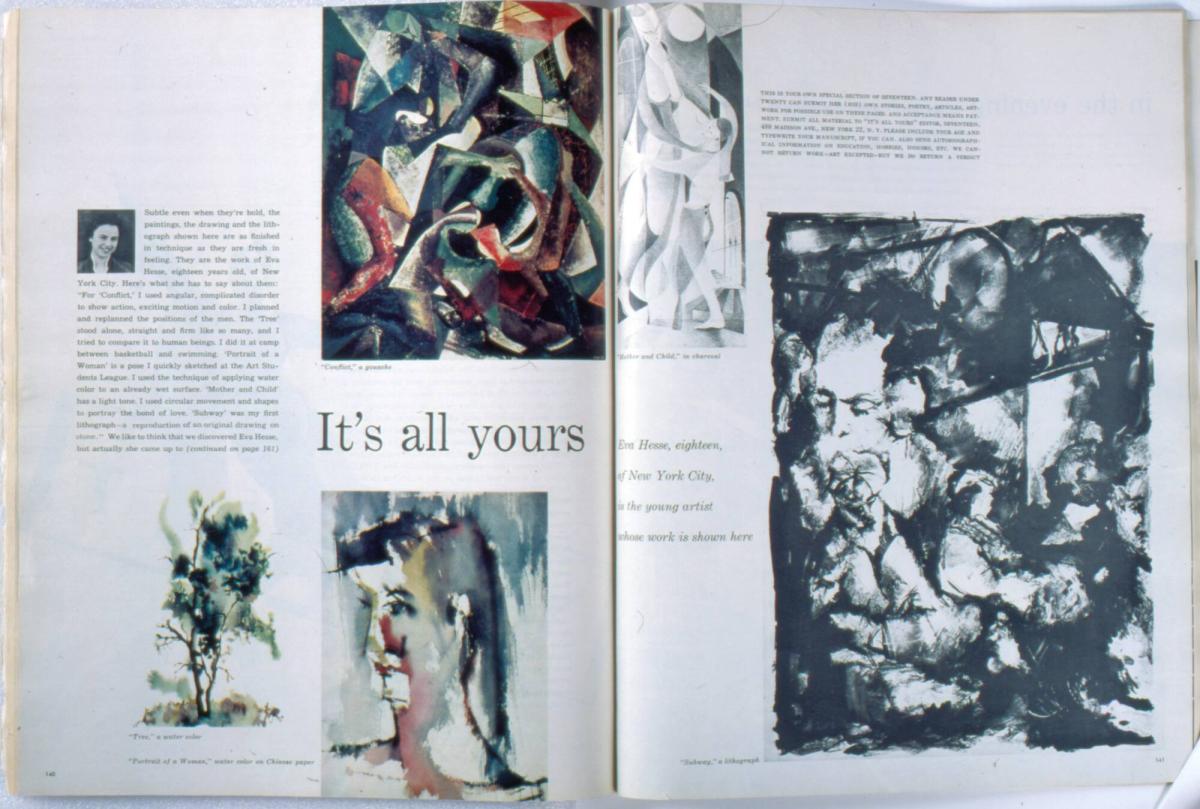 "It's all yours," Seventeen Magazine, September 1954