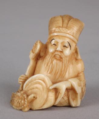 Netsuke of Jurojin, God of Longevity