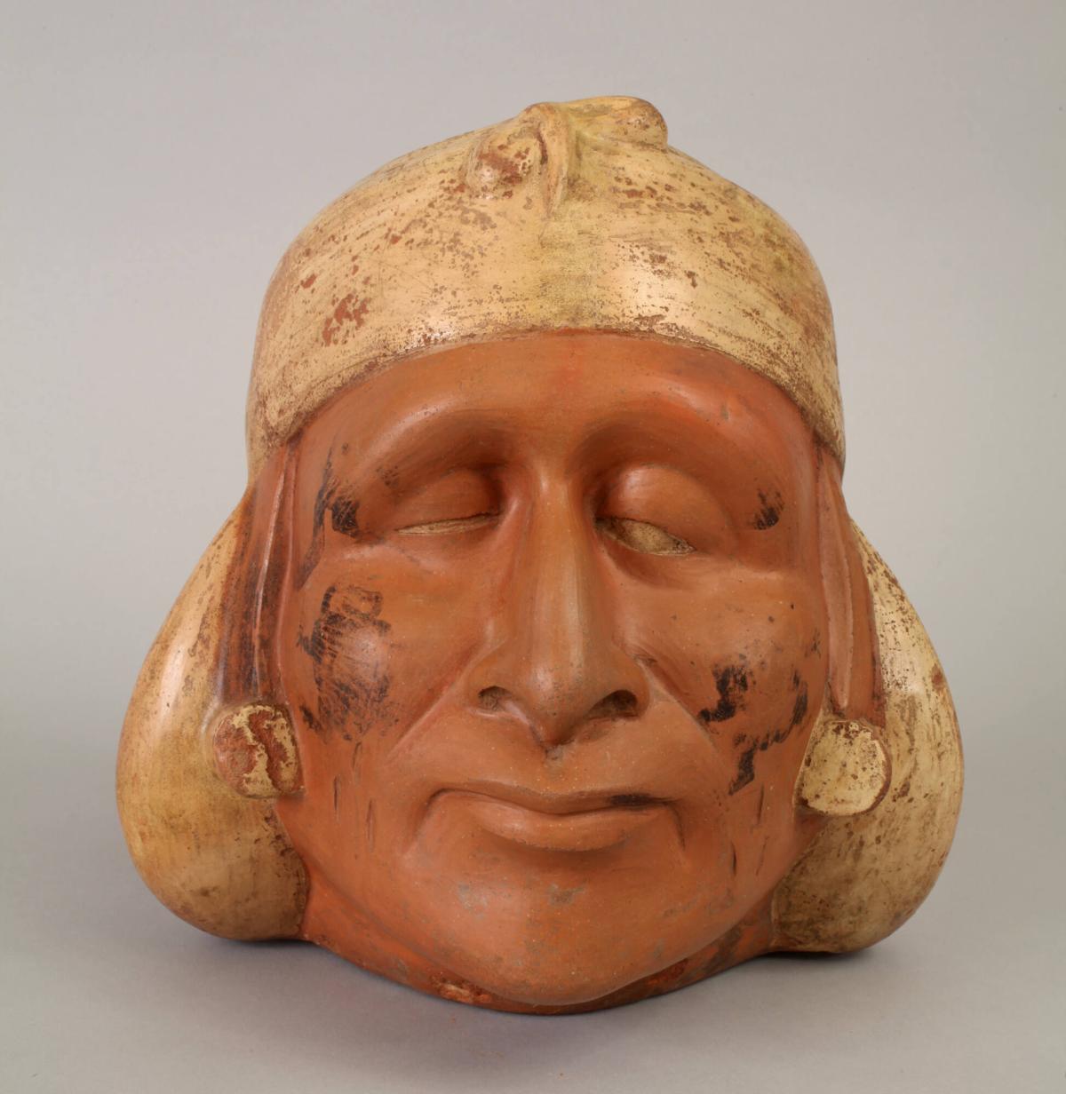 Portrait Jar Depicting a Blind Man