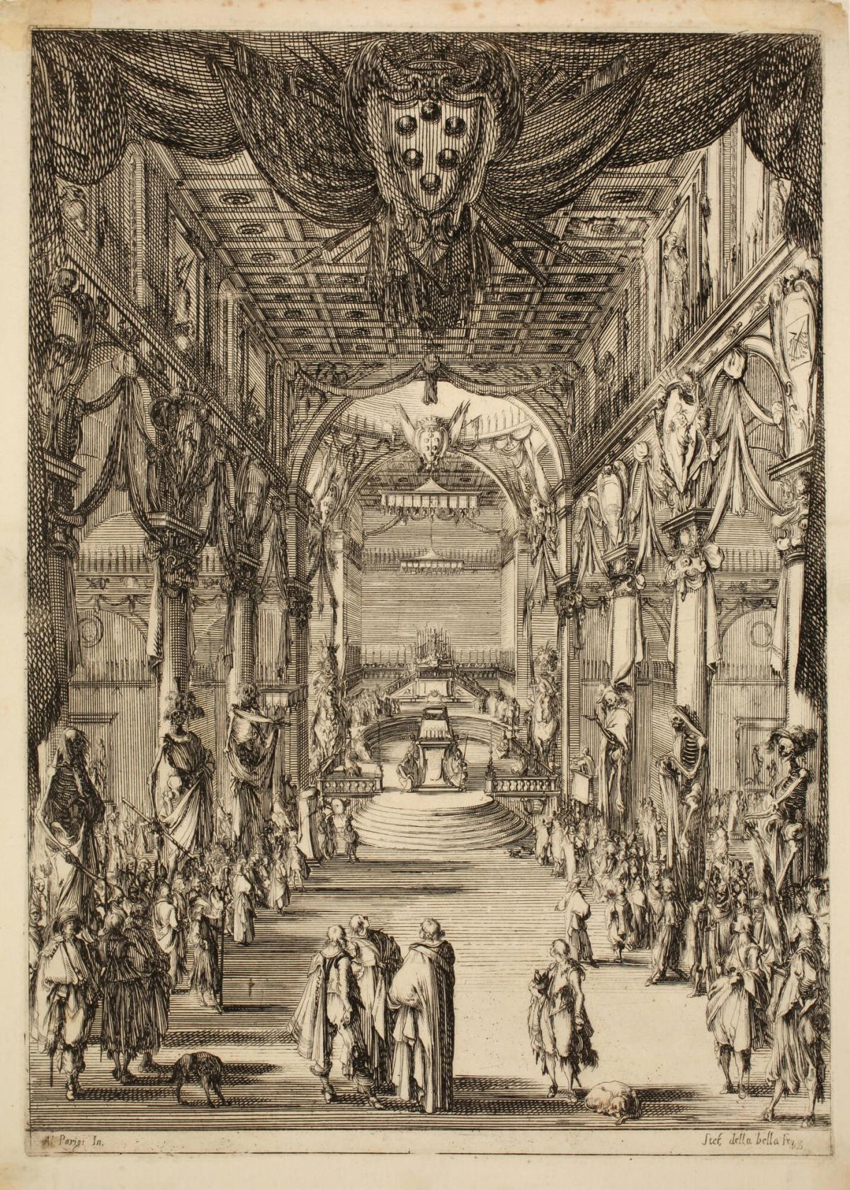 The Church of San Lorenzo as Decorated for the Funeral of Francesco de' Medici