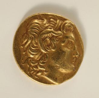Stater: Obverse,  Alexander the Great Wearing the Ram's Horns of Ammon; Reverse, Athena Seated with Nike