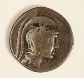 Tetradrachm of the "New Style": Obverse, Head of Athena; Reverse, Owl on a Pan-Athenaic Amphora, surrounded by an Olive Wreath