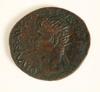 As: Obverse, Head of Divus Augustus; Reverse, Livia Seated